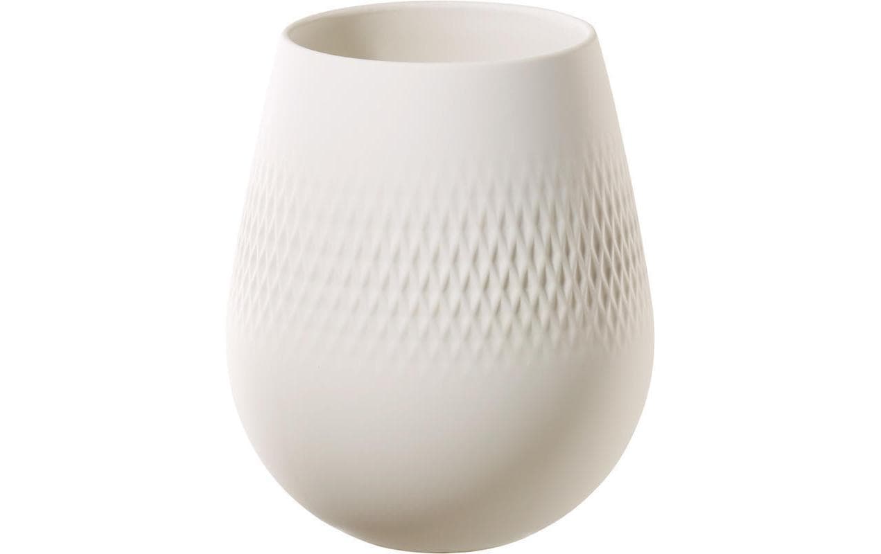 Vase Collier blanc Carré No.2 WeissBlumenvase