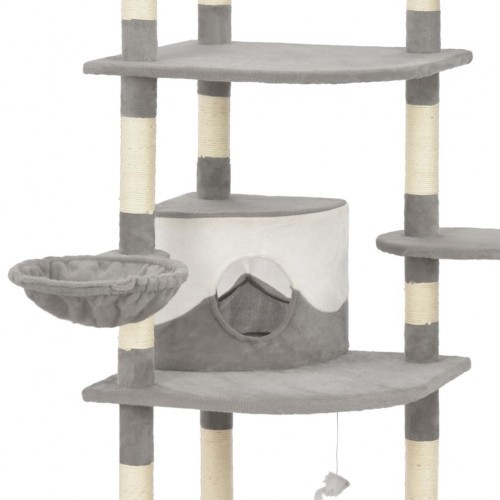 Arranhador de sisal cinza para gatos