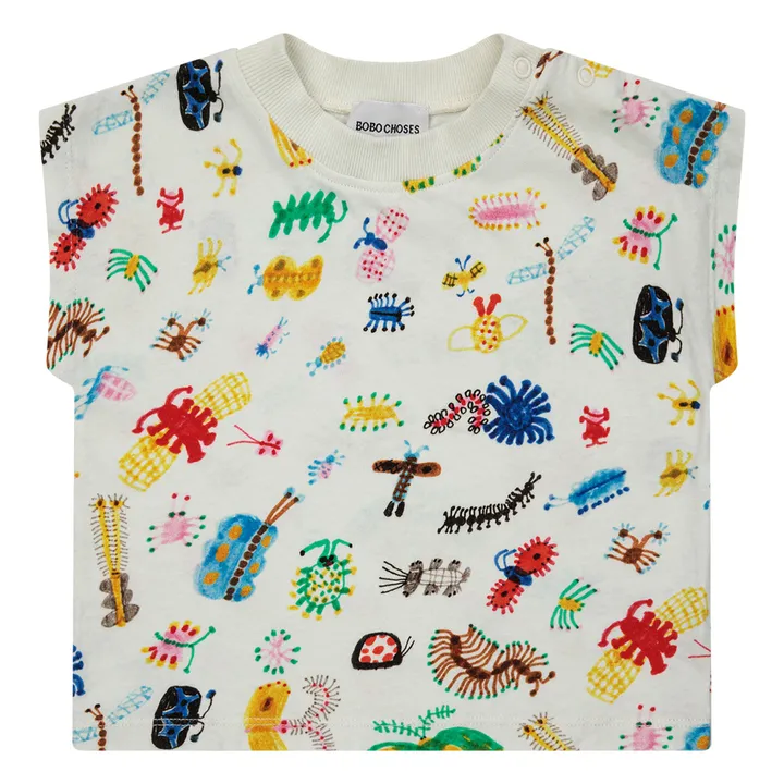 Bobo Choses T-Shirt Coton Bio Bêbêtes Bébé | Blanc