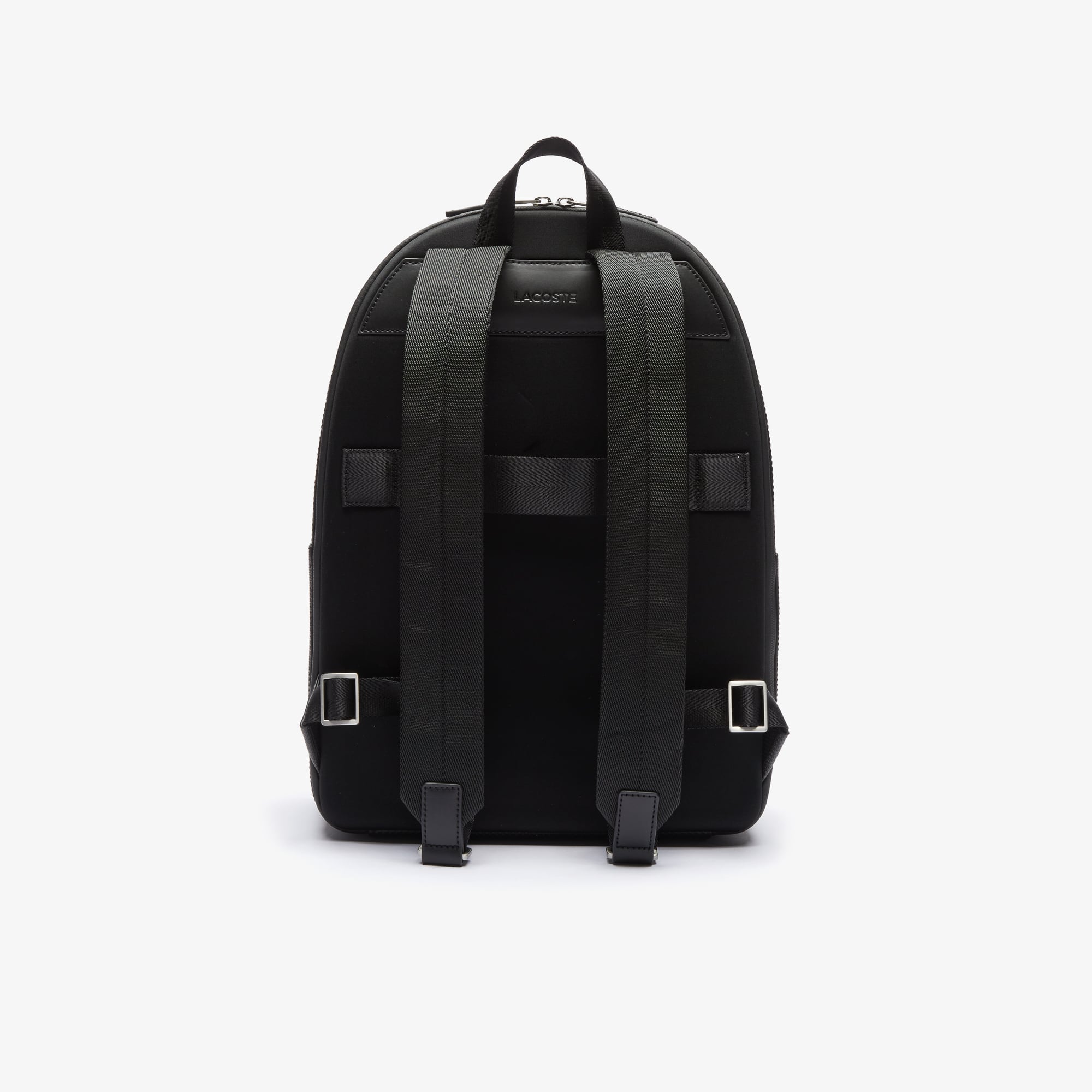 Sac à dos Chantaco en cuir piqué mat Sacs à dos - Noir - Lacoste - Homme