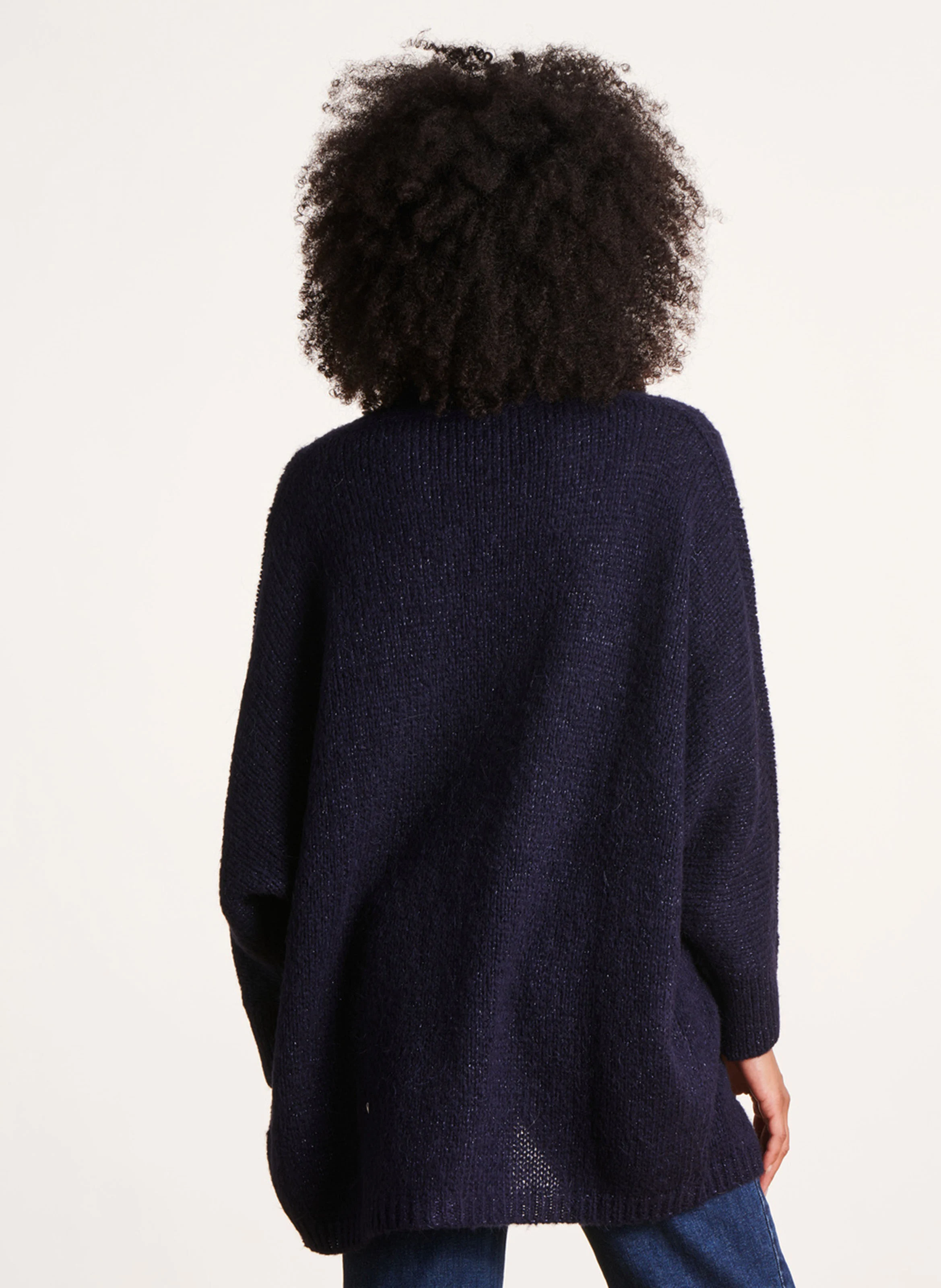 Gilet ample en maille | Bleu