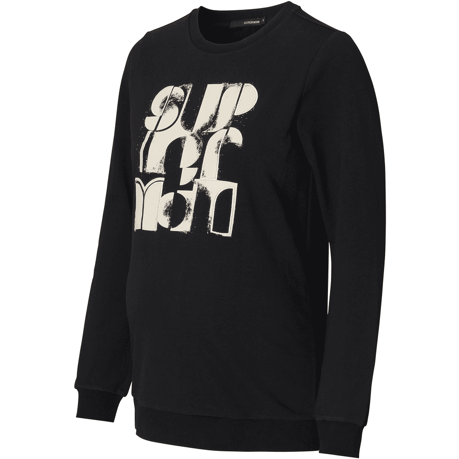 SUPERMOM Pullover Cutler Black