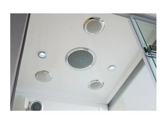 Combi Sauna Infrarouge Douche Hammam Boreal® IR-H 180G - Gauche