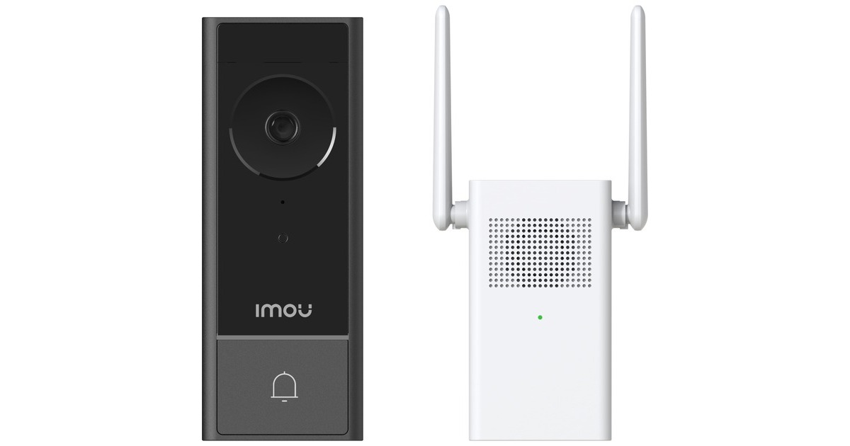ImouDB60 Kit deurbel  (Incl. DS21 | 5MP | Werkt op accu | IP65 weerbestendig | Persoonsdetectie )