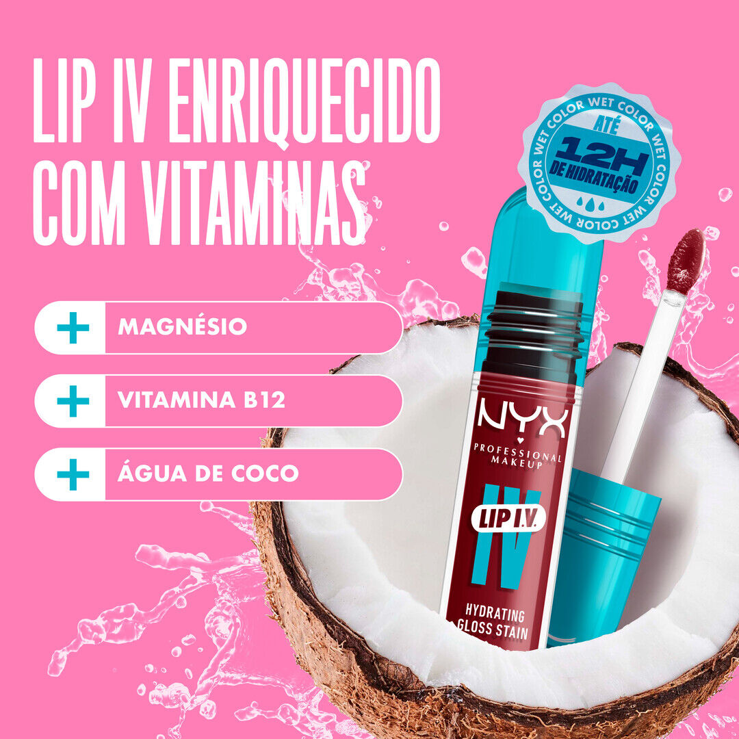 NYX Professional Makeup  Lip I.V. - Lip Gloss Stain Hidratante
