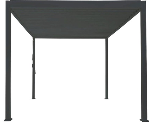 Pergola Mirador Deluxe, paaldikte 11 x 11 cm, 300 x 400 x 250 cm, zwart