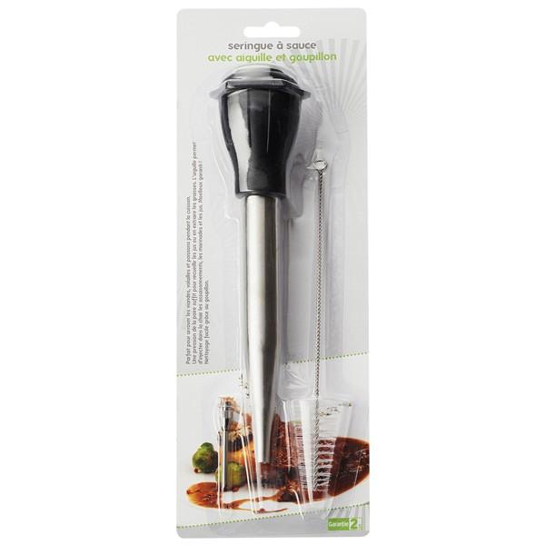 Seringue à sauce en inox avec aiguille et goupillon Chevalier diffusio