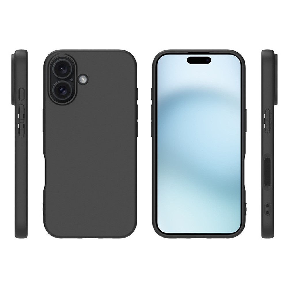 iPhone 17 Gummi Case Schutzhülle - Schwarz (Matt)