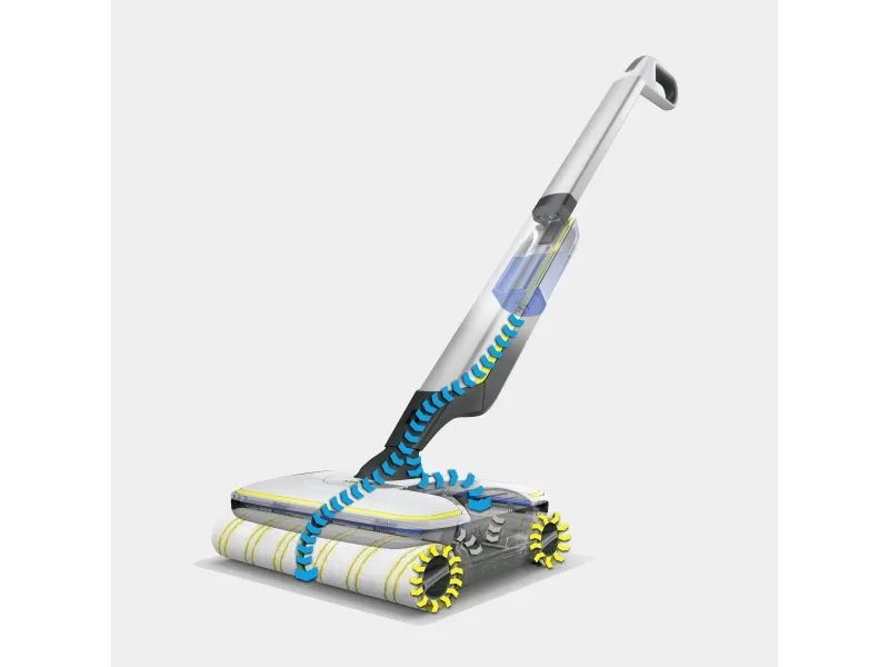 Kärcher FC 7 Cordless - Gulvrenser - stav - ledningsfri - hvid inkluderet oplader