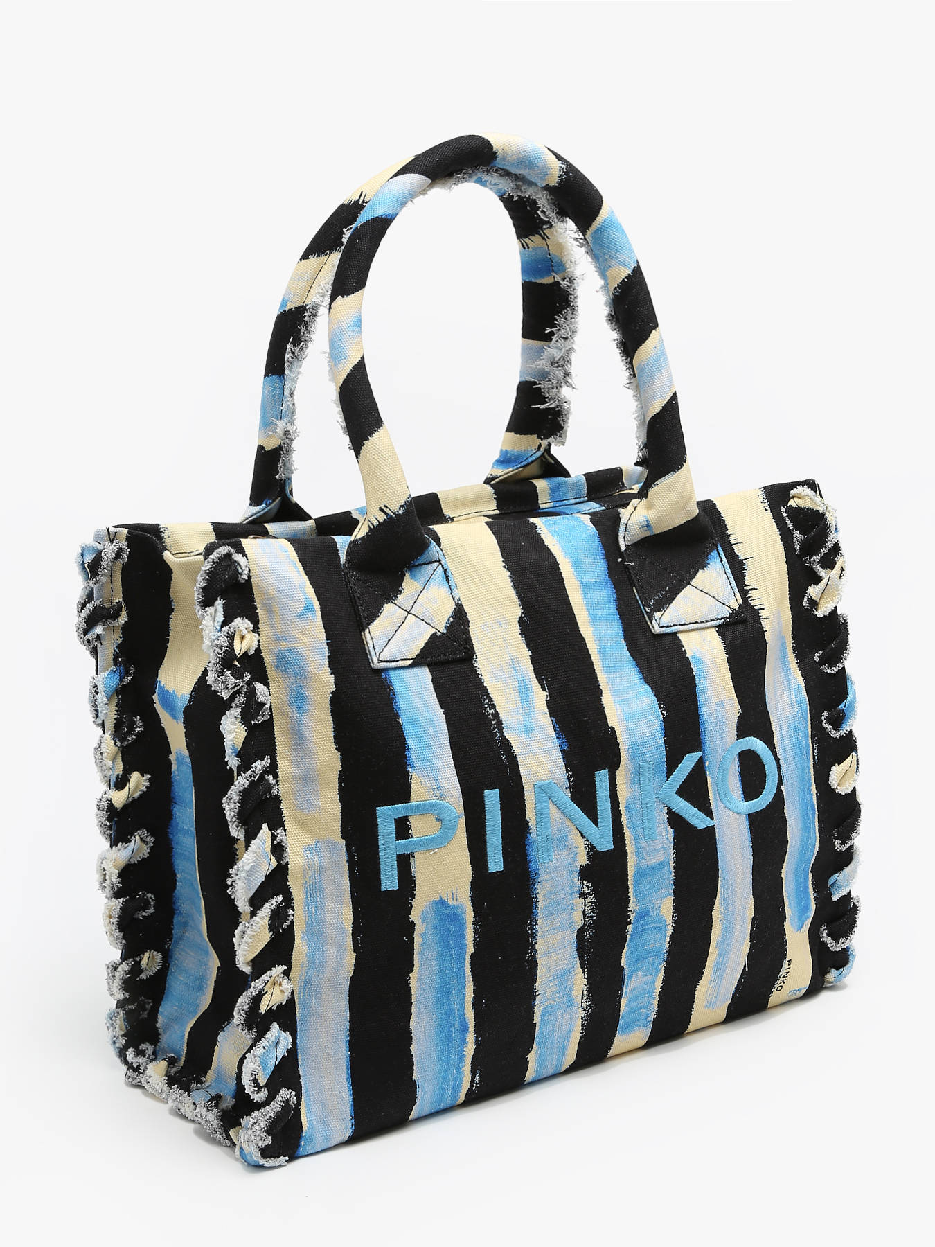 Sac port paule Logo shopper coton PINKO