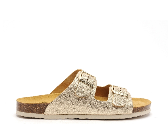 Plakton mules et sabots plats femme beta or