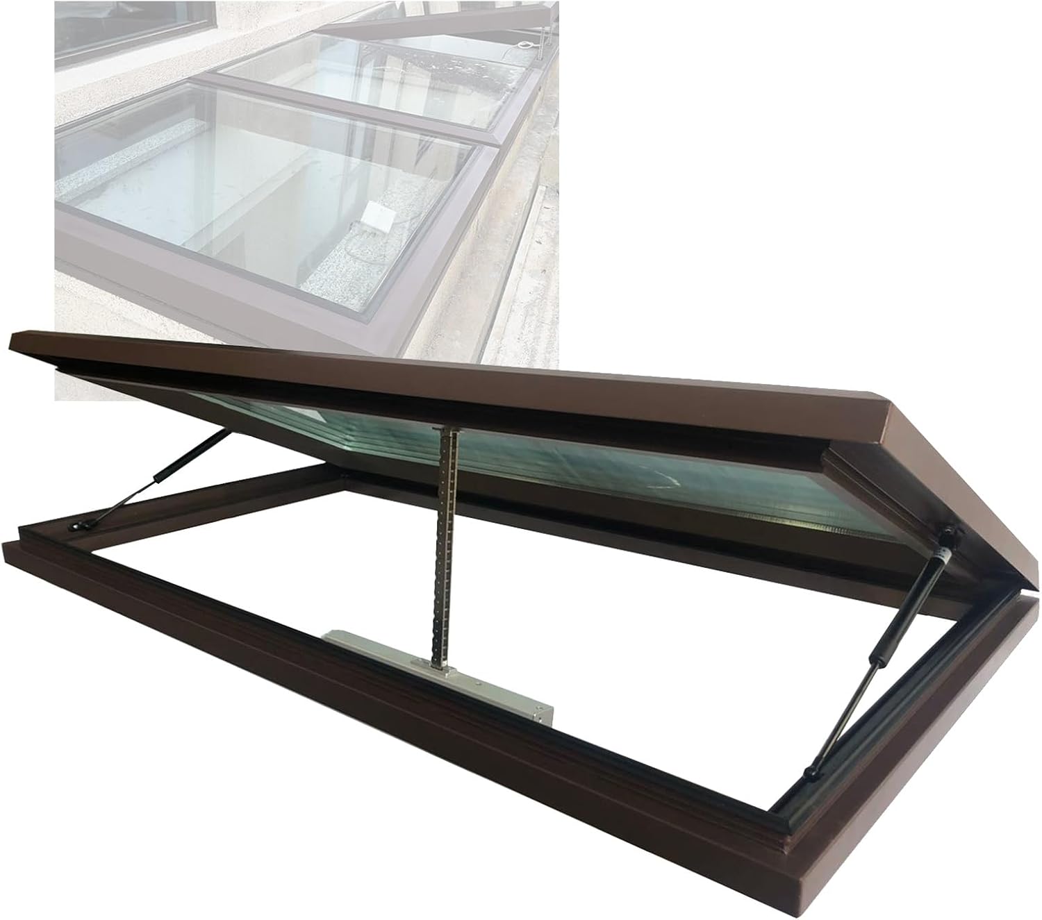 Dachfenster mit Fernbedienung und Regensensor, Dachbelüftung für Dachböden, einfache Wartung, 60 x 95 cm, perfekt für Beleuchtung und Luftstrom