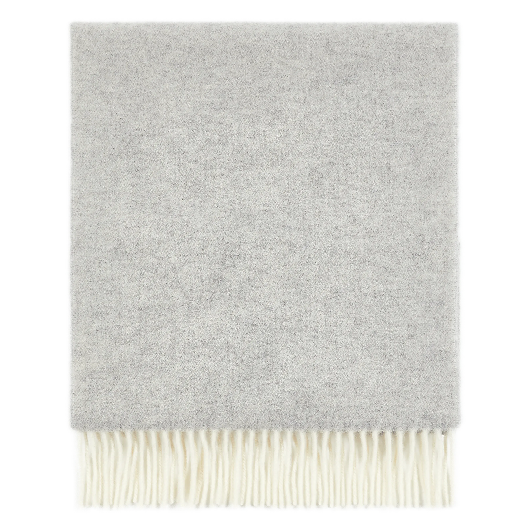 FIRENZE - Echarpe à franges en laine | Gris
