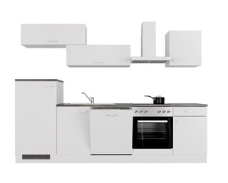 Flex-Well Küchenblock Lucca Sonoma Eiche/Weiß 280cm