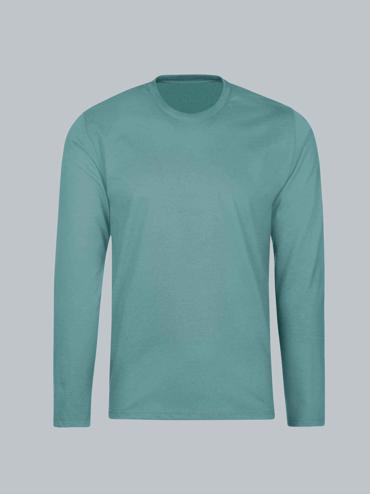 Langarmshirt aus 100% Baumwolle Seegras