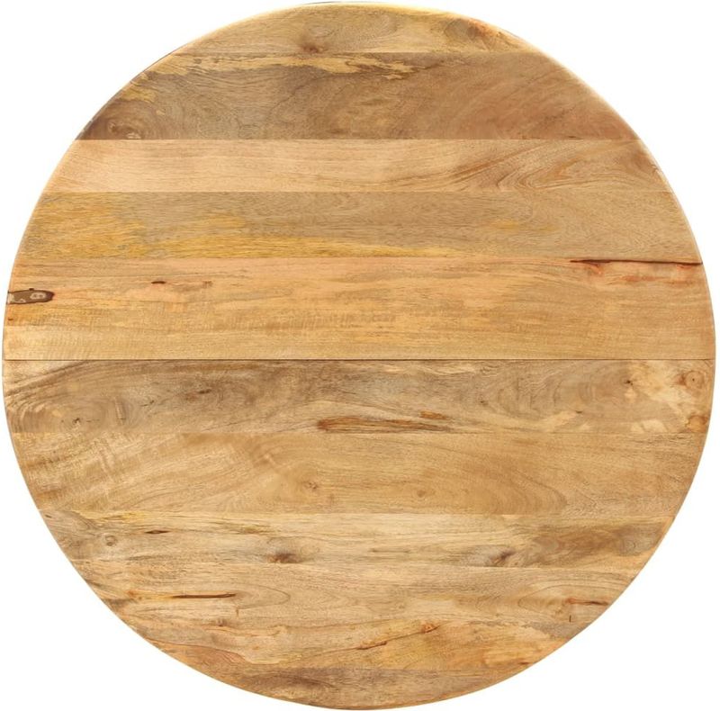 Eettafel - Massief Mangohout - Stalen Frame - 110 x 78 cm