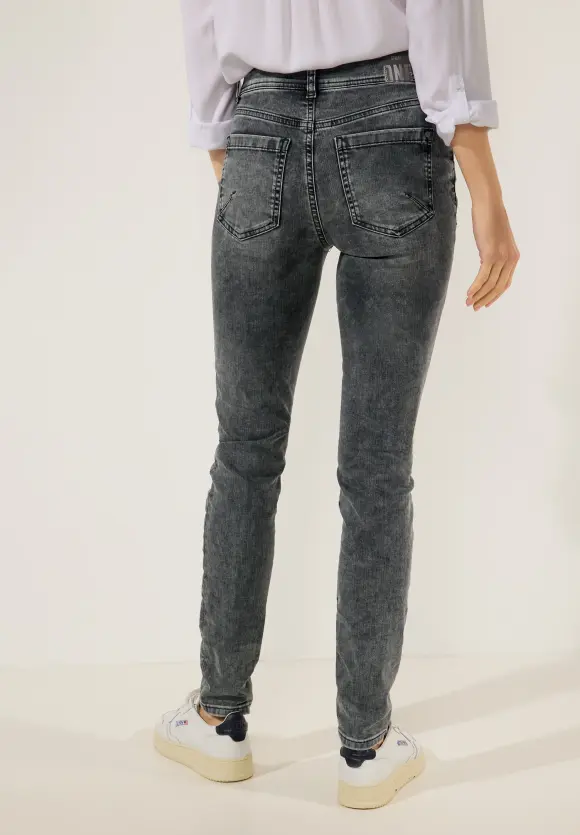 Graue Slim Fit Jeans - authentic dark grey wash