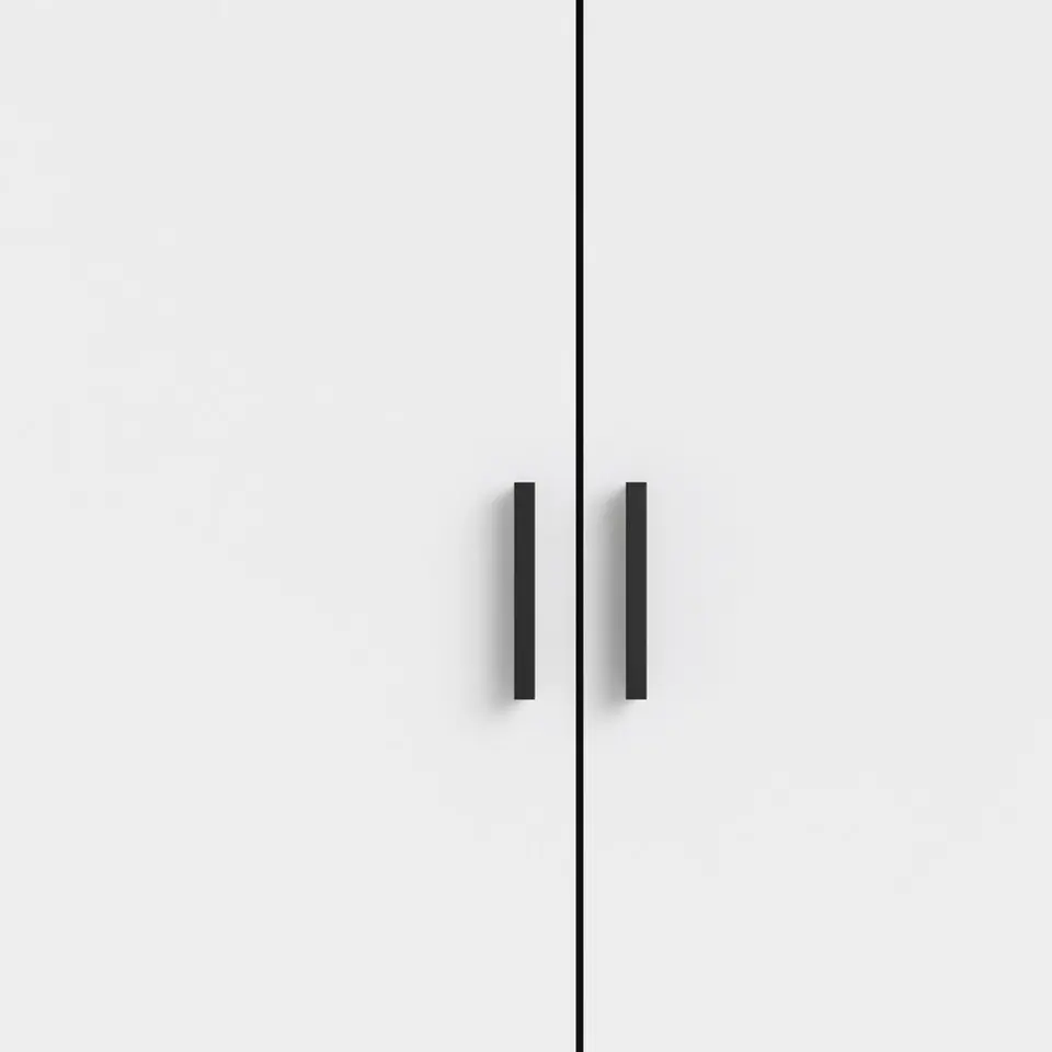 Kledingkast Sprint 3-deurs - wit - 200x147x50 cm