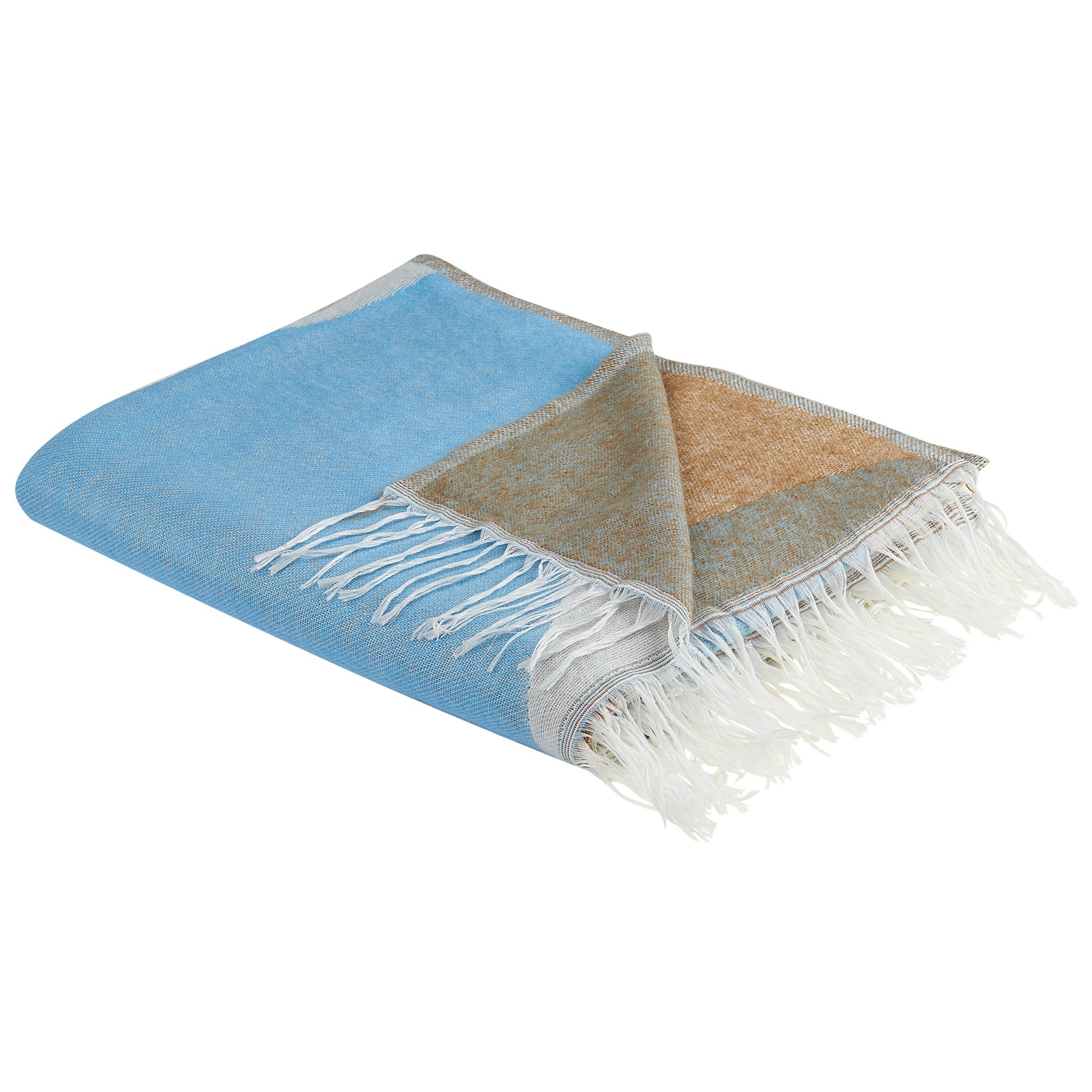 Beliani - PALHI - Plaid - Lichtblauw - 130 x 170 cm - Polyester