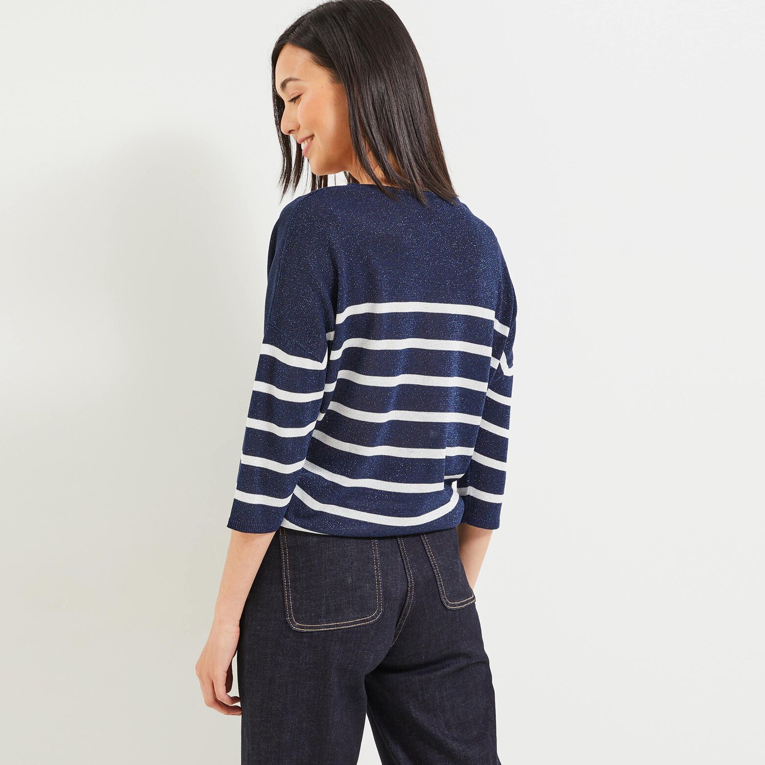 Pull à rayures femme