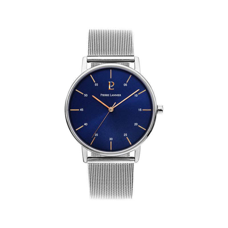 Montre Pierre Lannier homme acier milanais