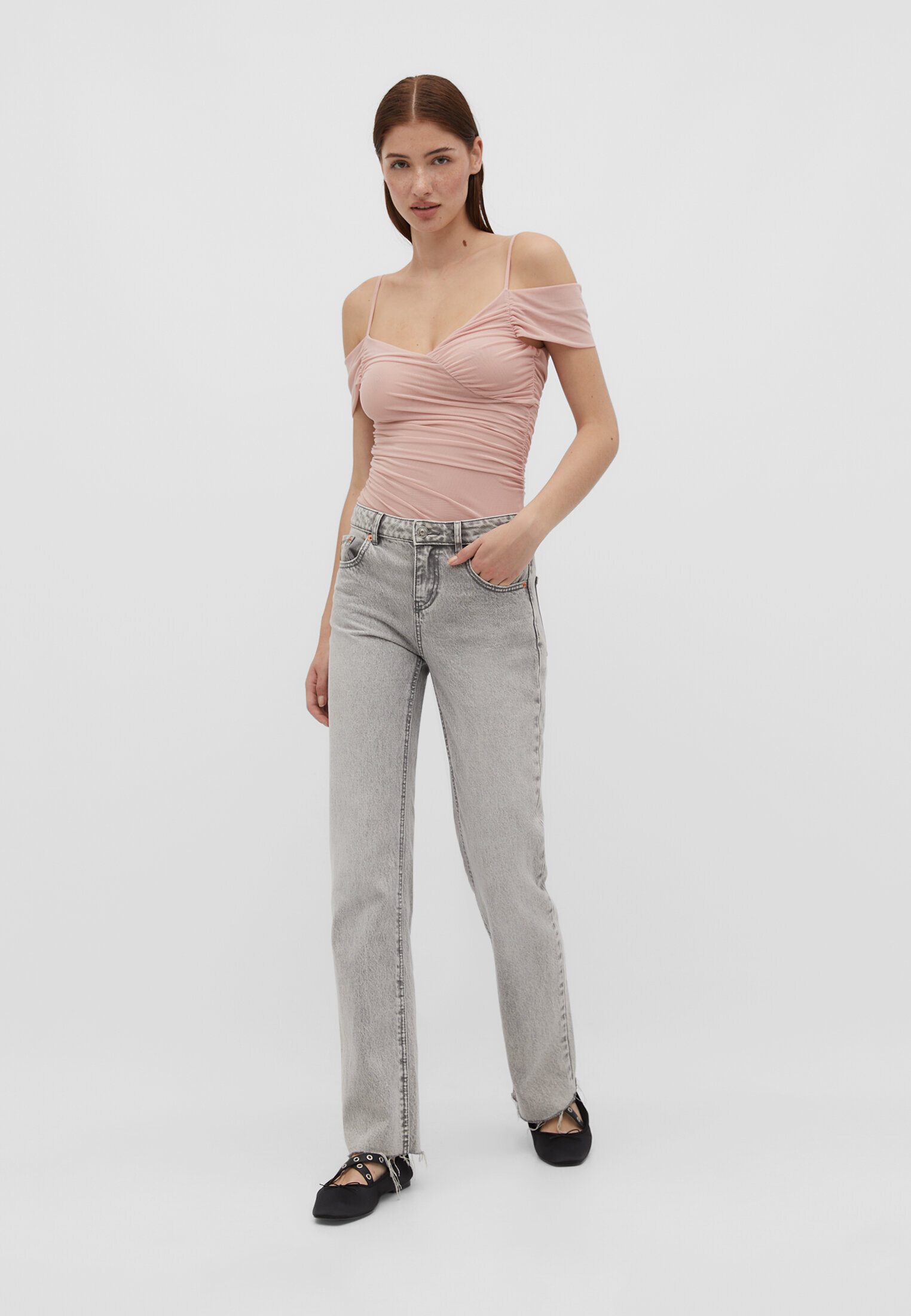 Body de tule estilo bailarina