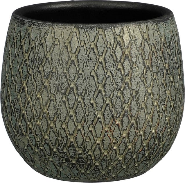 Mica Decorations bloempot Madeira groen D 16 H 16 cm