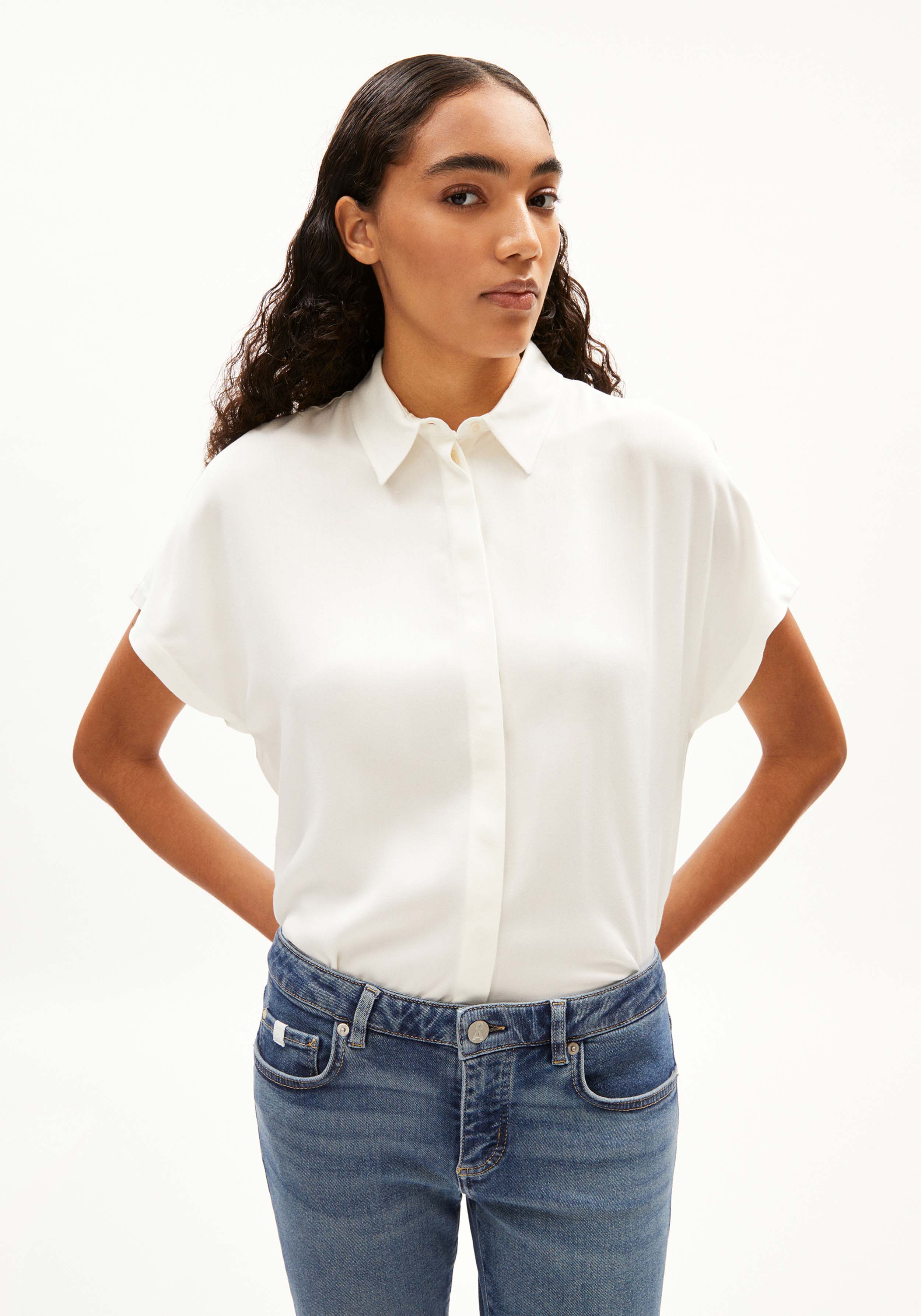Armedangels Bluse Larisaana Off White