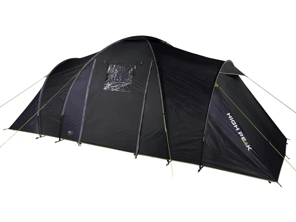 High Peak Como 6.0, Camping, Hård ramme, Tunneltelt, 6 person(er), Grøn, Grå