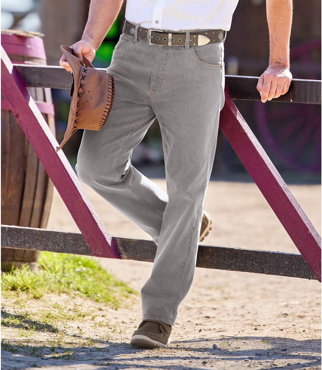 Jean Regular Stretch Gris