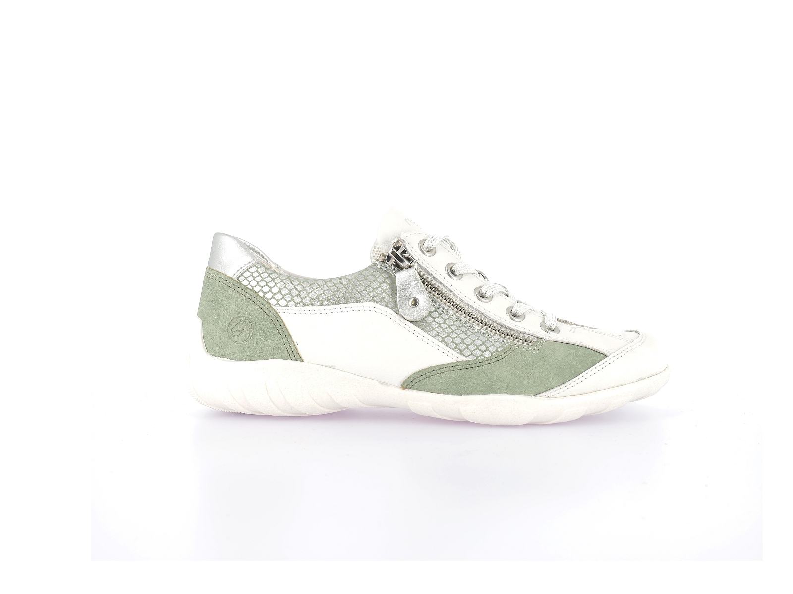 Remonte-R3410 Cuir Blanc Vert