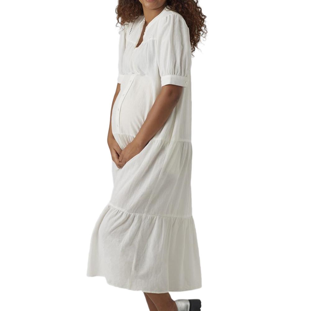 Vero Moda Maternity Robe de Grossesse Blanche Femme Vero Moda Marternity Milan