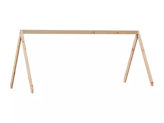 Lit superposé avec toit 90x190 cm bois massif de pin