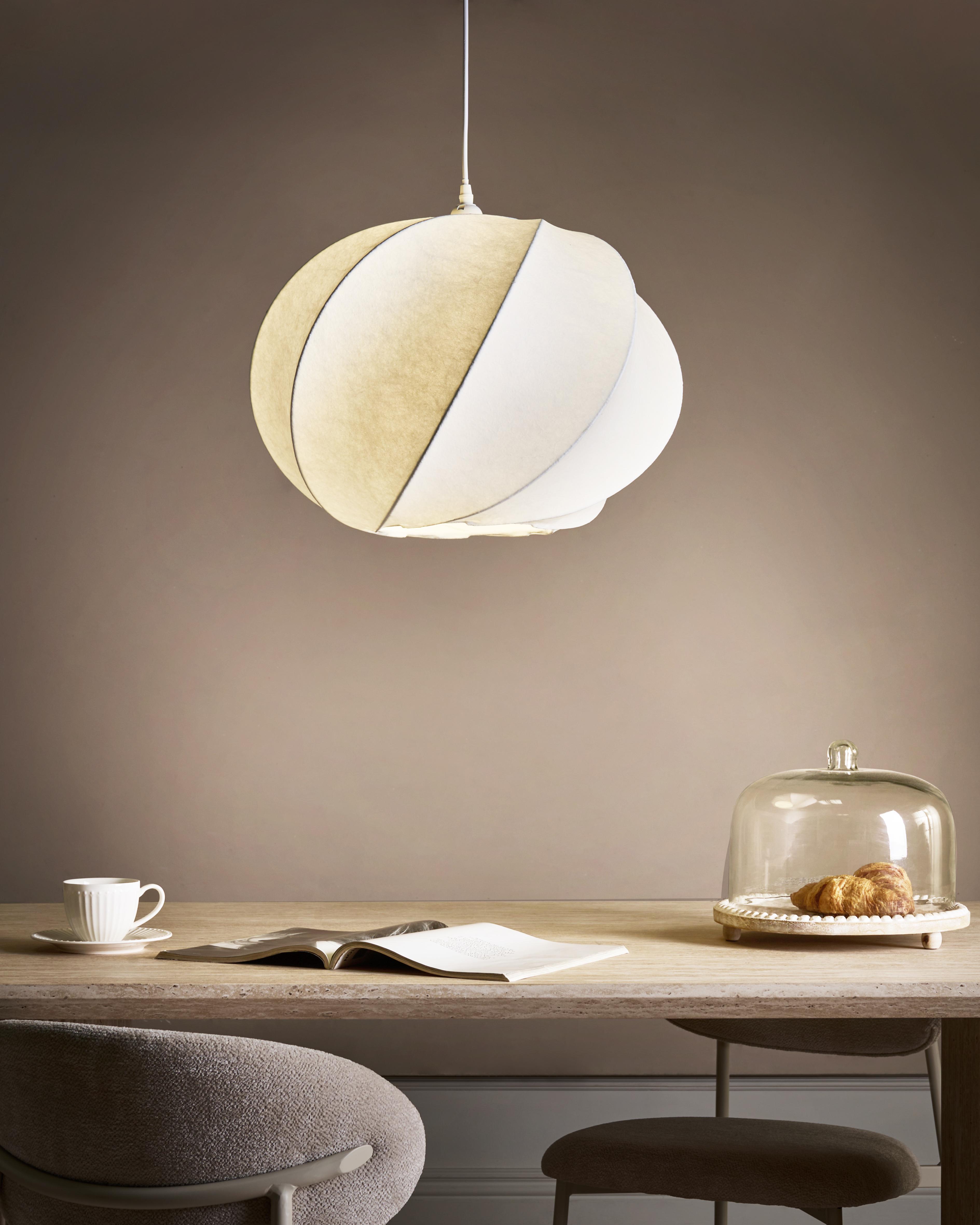 Hanglamp MAQUINE Kunstzijde Wit