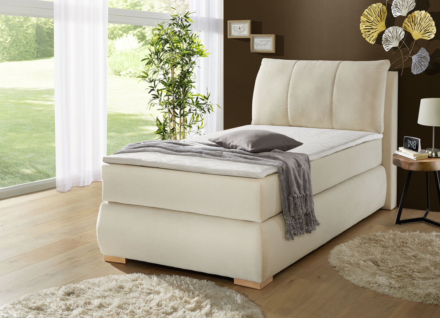 Boxspringbett mit Topper