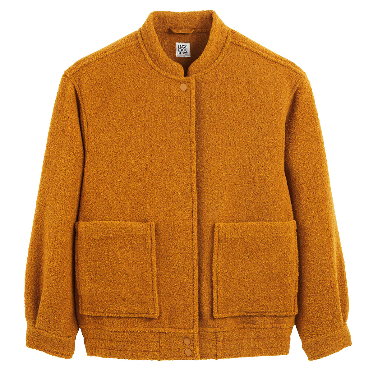 LA REDOUTE COLLECTIONS<br>Jaqueta estilo Teddy, tecido bouclette