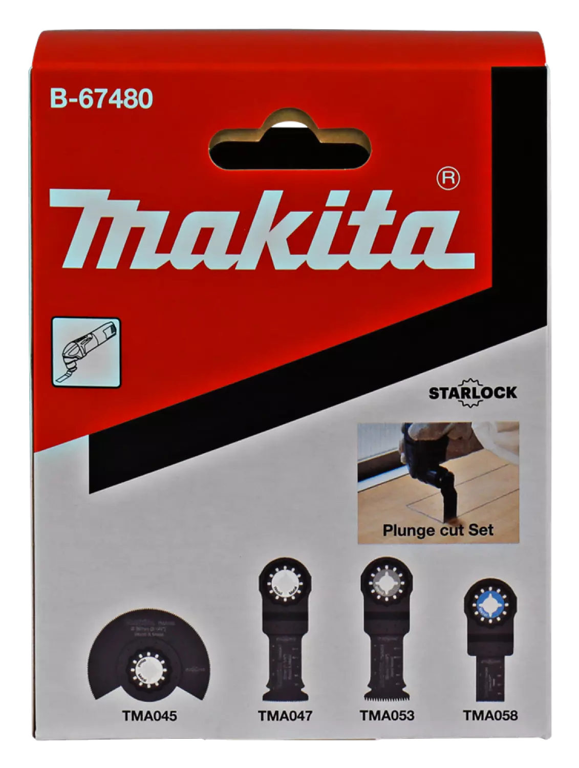 Makita B-67480 Invalzaagset multitool starlock 4-delig