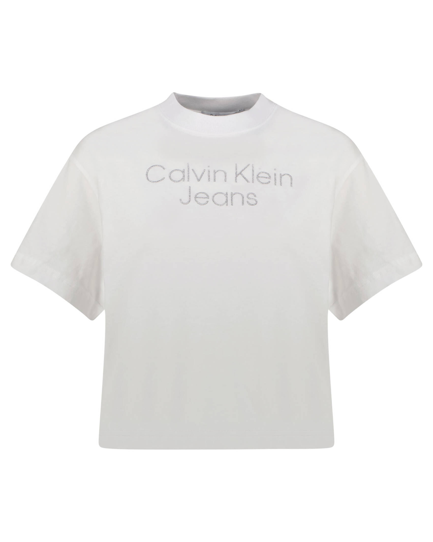 CALVIN KLEIN JEANS| Damen T-Shirt SILVER EMBROIDERY LOOSE TEE