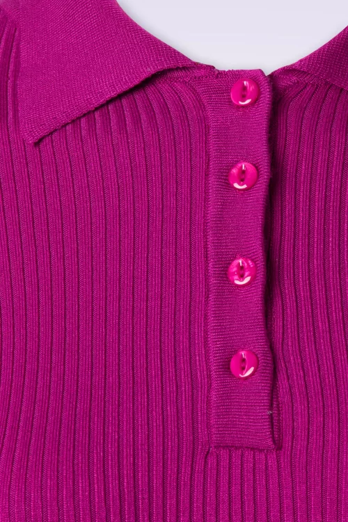 Zilch Polo top in framboosroze