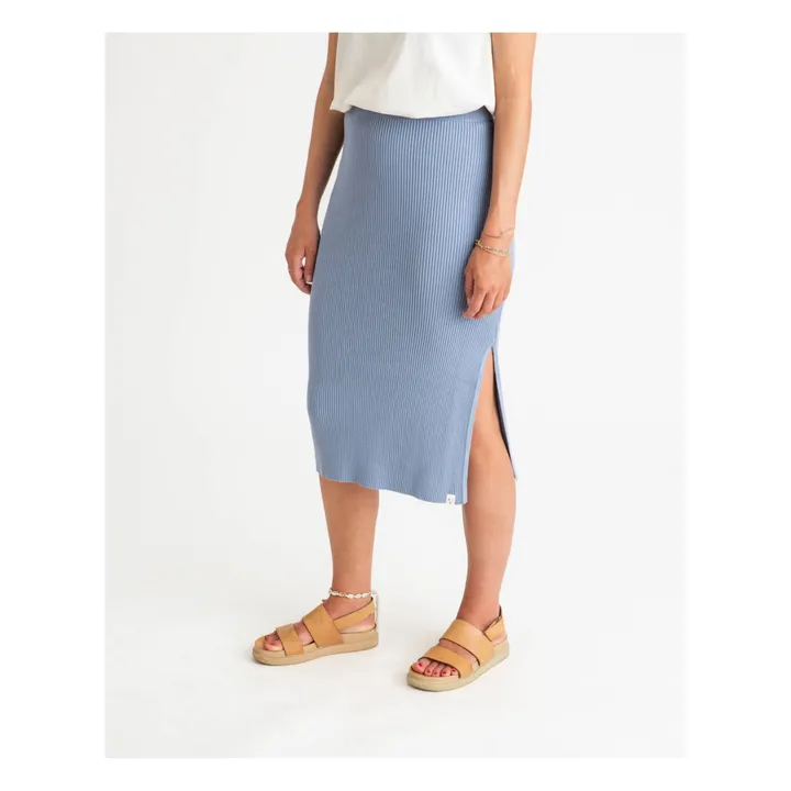 Matona Jupe Maille Coton Bio | Bleu
