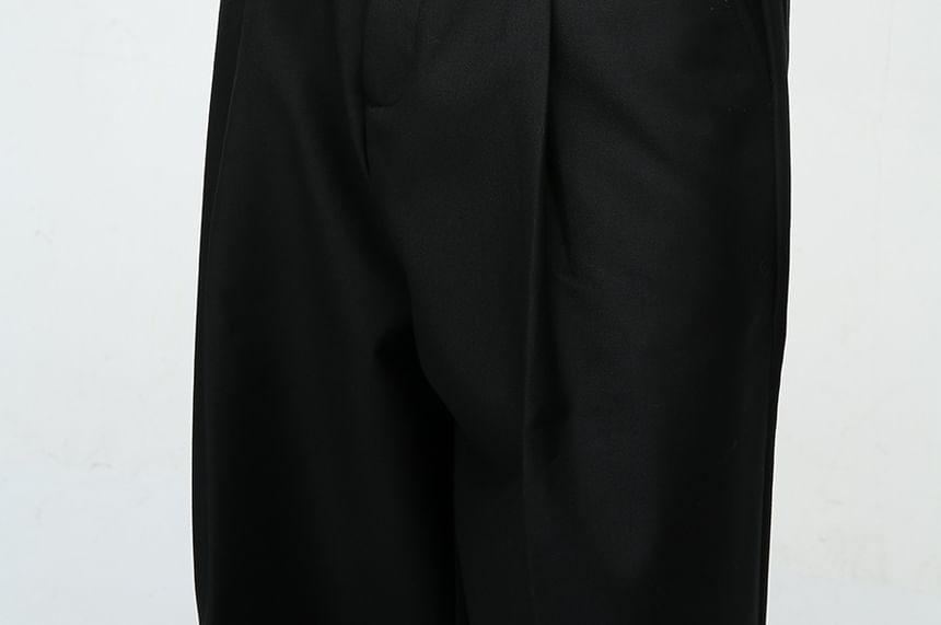 FAERIS - Middelhoge effen rechte broek
