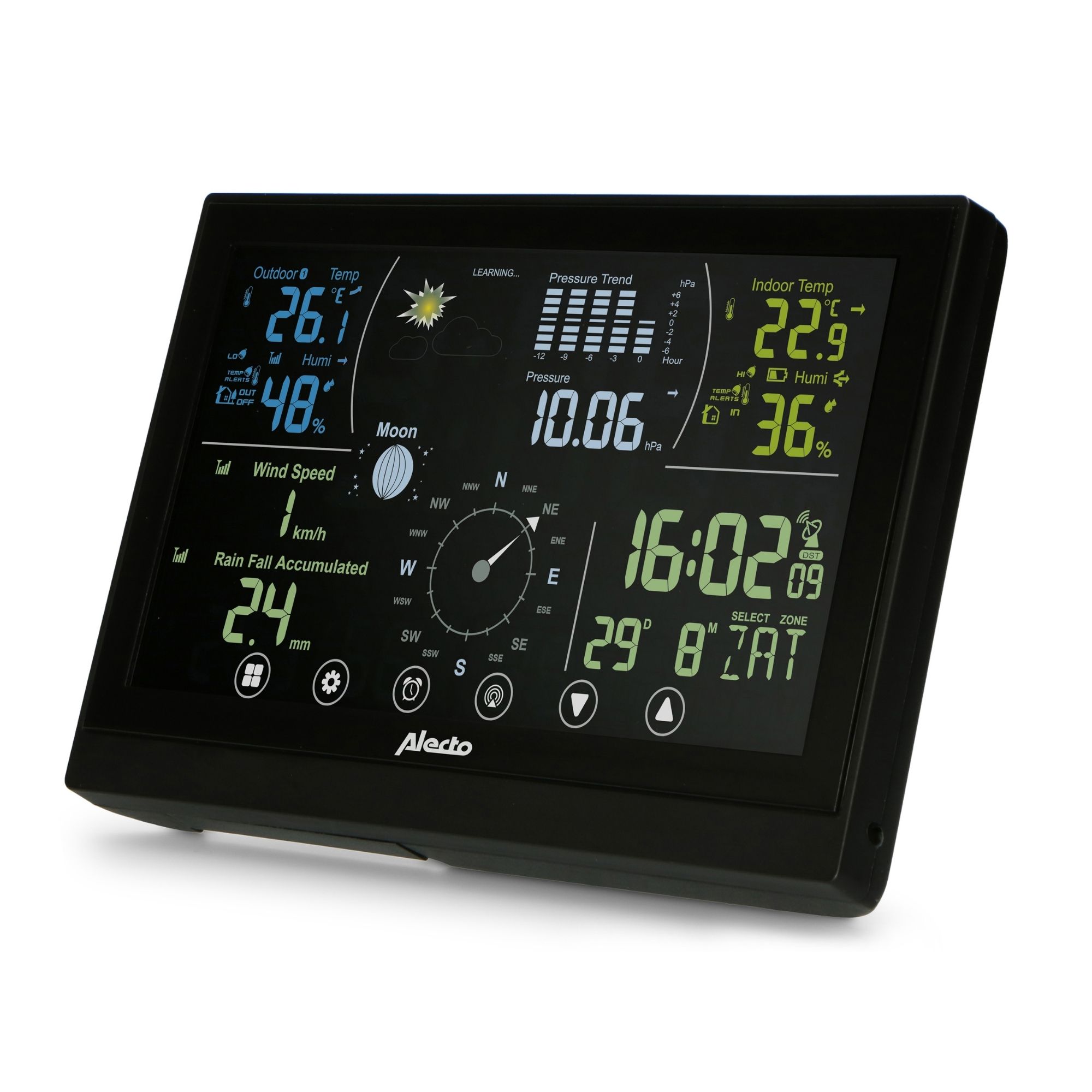 Alecto WS3875 Weerstation - Black