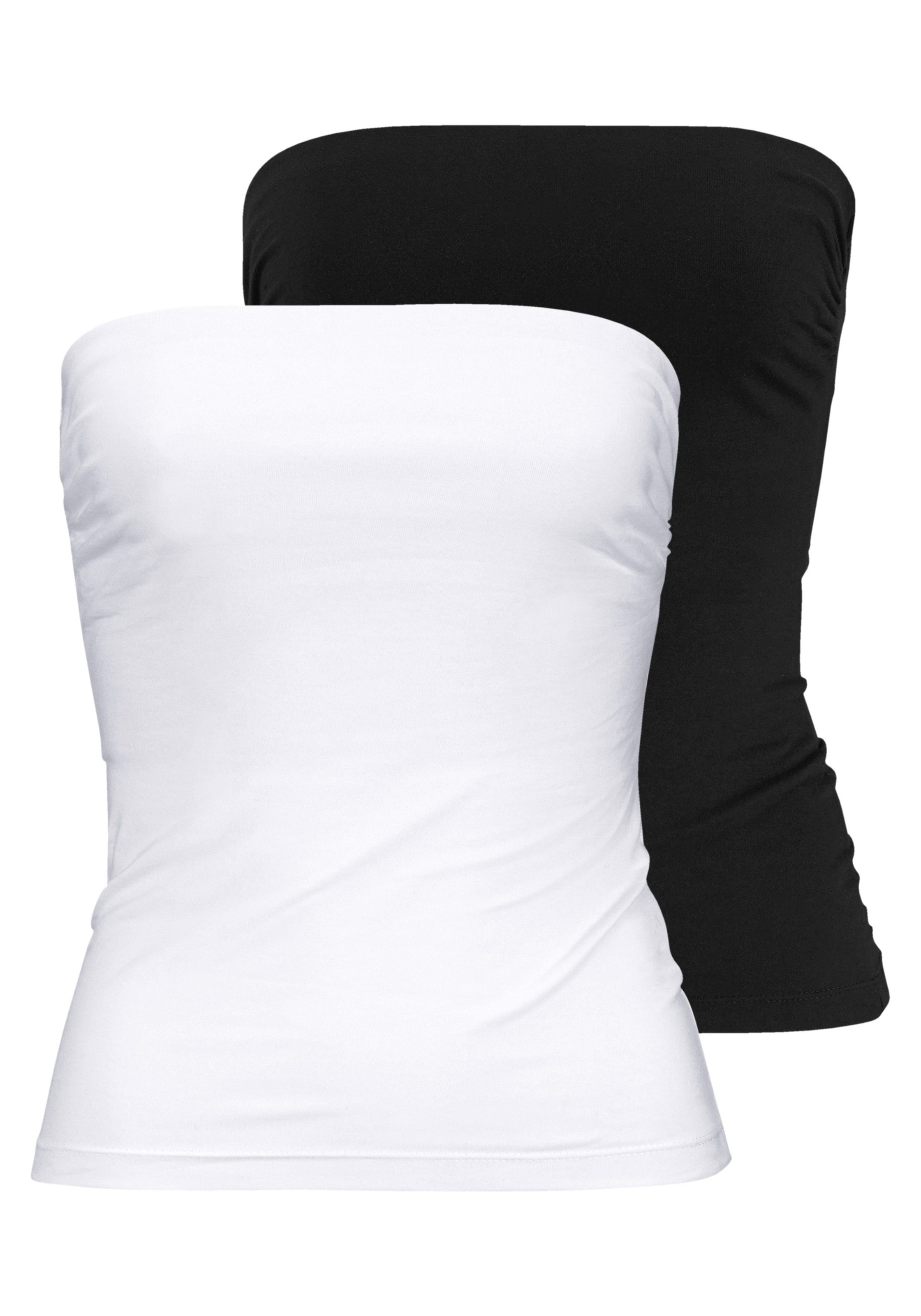 Melrose Bandeautop, 2 Stk. figurbetonter Schnitt