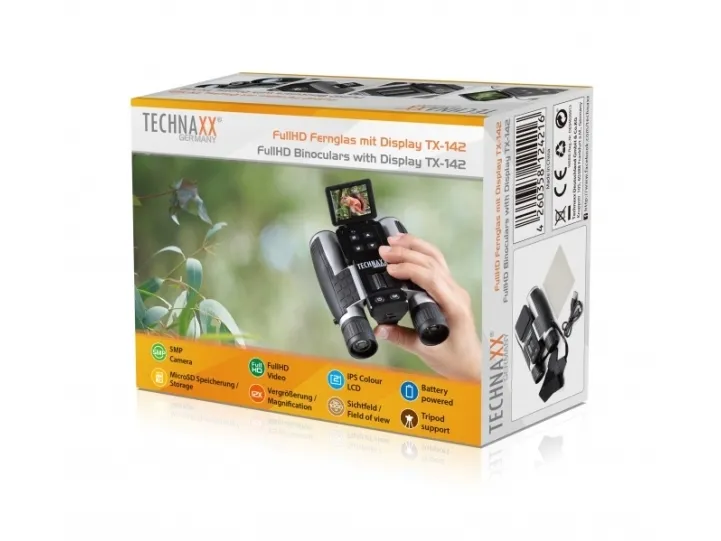 Technaxx FullHD Binoculars with display TX-142