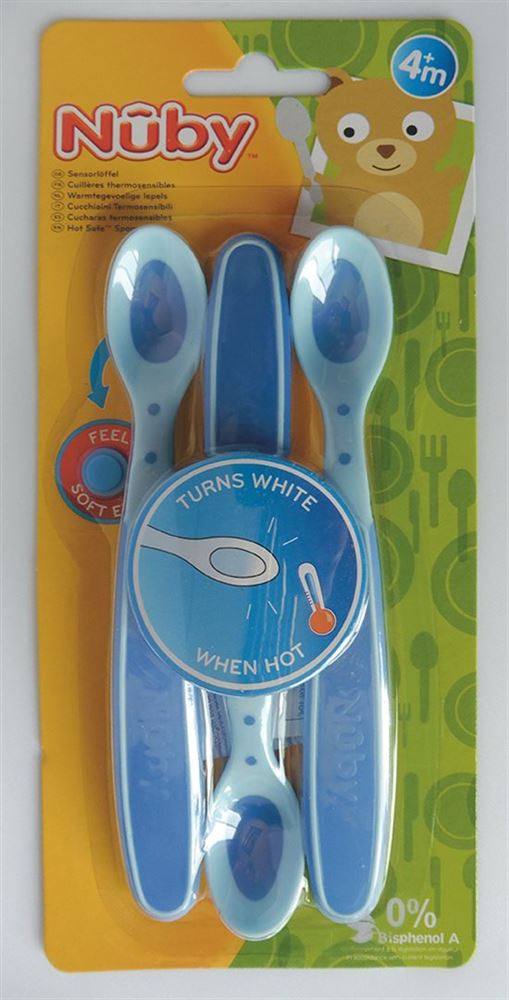 NUBY Breilöffel wärmesensitiv Soft Flex<br>3 Stück, Soft Flex
