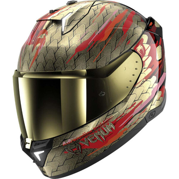 Shark - Casque Skwal i3 Venum Or / Rouge / Noir / Brillant