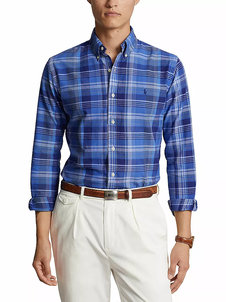 POLO RALPH LAUREN Hemd Slim Fit blau