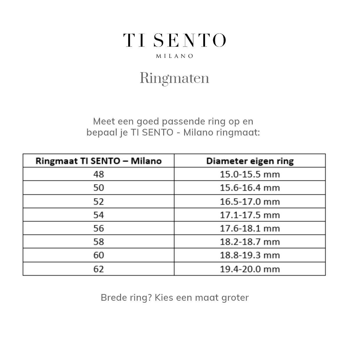 Ti Sento - Milano vergulde ring 12217SY