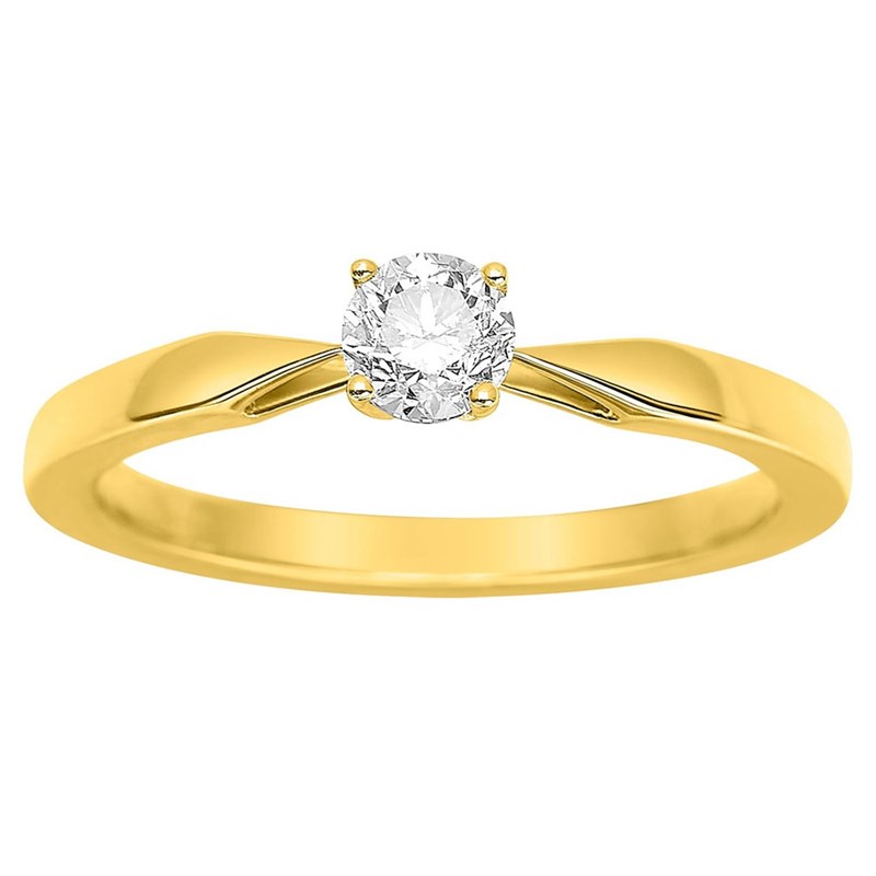 Solitaire Diamant 0.35CT - Or Jaune 18 carats