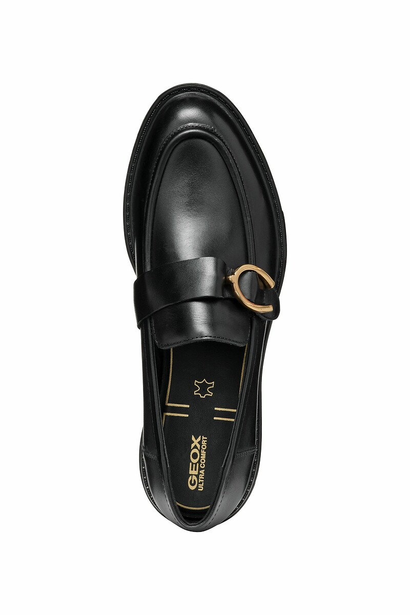 GEOX<br>Mocassins de couro respirável Walk Pleasure